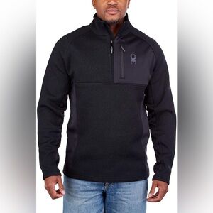 Spyder Men's Half Zip Sweater Gait Knit Pullover Jacket